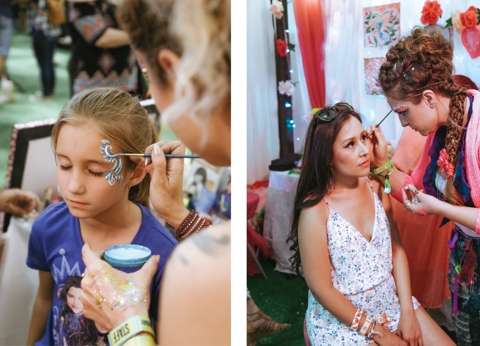 BottleRock Napa Valley Photography Portraits of C-Love Team Makeup Face Paint Artistry by Amarie Design Co.