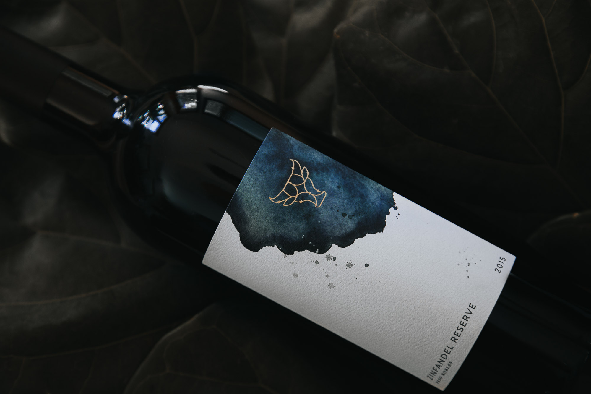 Wine Label Design for Seven Oxen Zinfandel Reserve in Paso Robles California by Amarie Design Co. 